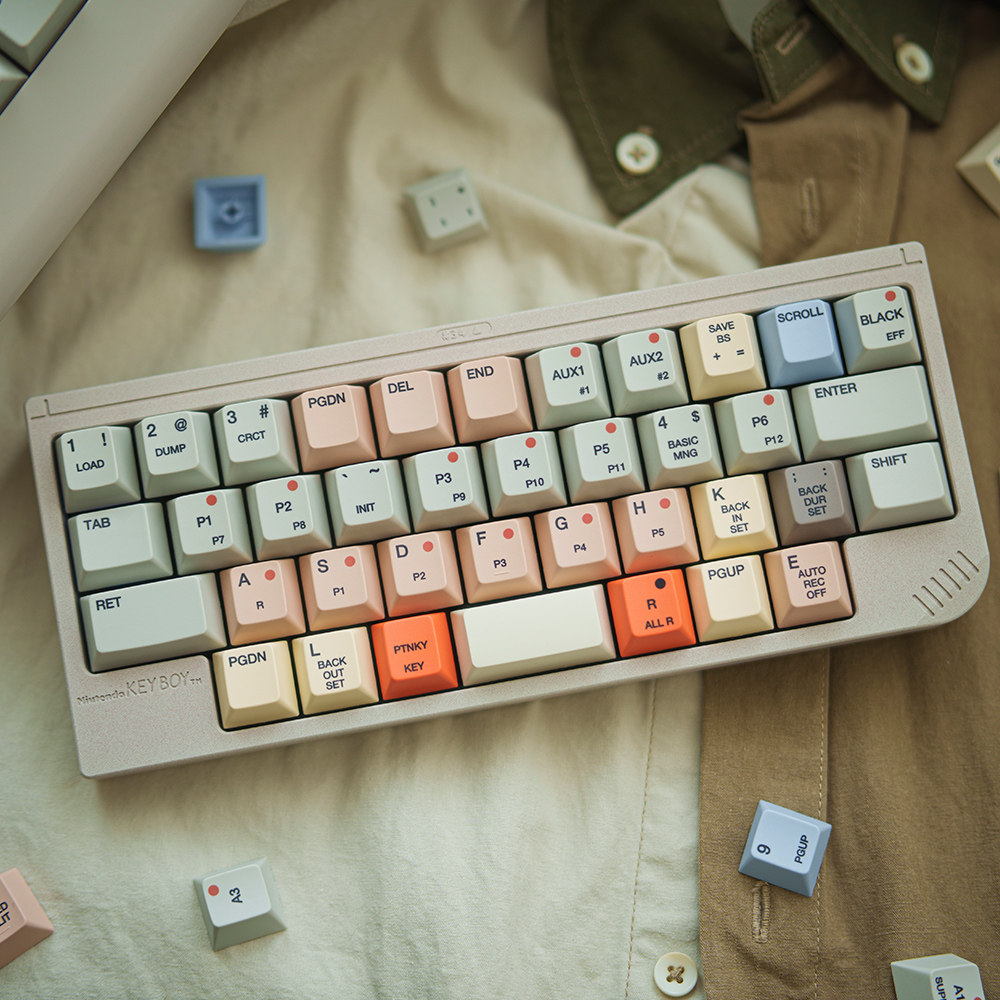 Retro Gaming Keyboard - FBB Keycaps S9000 Retro Stijl Voor