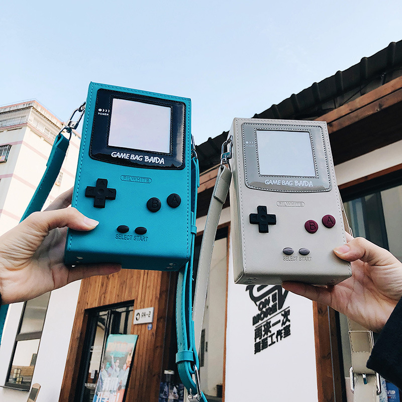Retro Gaming Room - Unieke creatieve gameconsole-vormige crossbody mini tas,