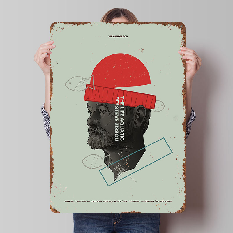 Retro Gaming Life - The Life Aquatic Gedrukte Poster Aangepaste