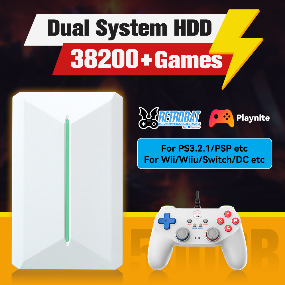 Retro Gaming Theme - Retrobat & Playnite Systeem HDD Retro