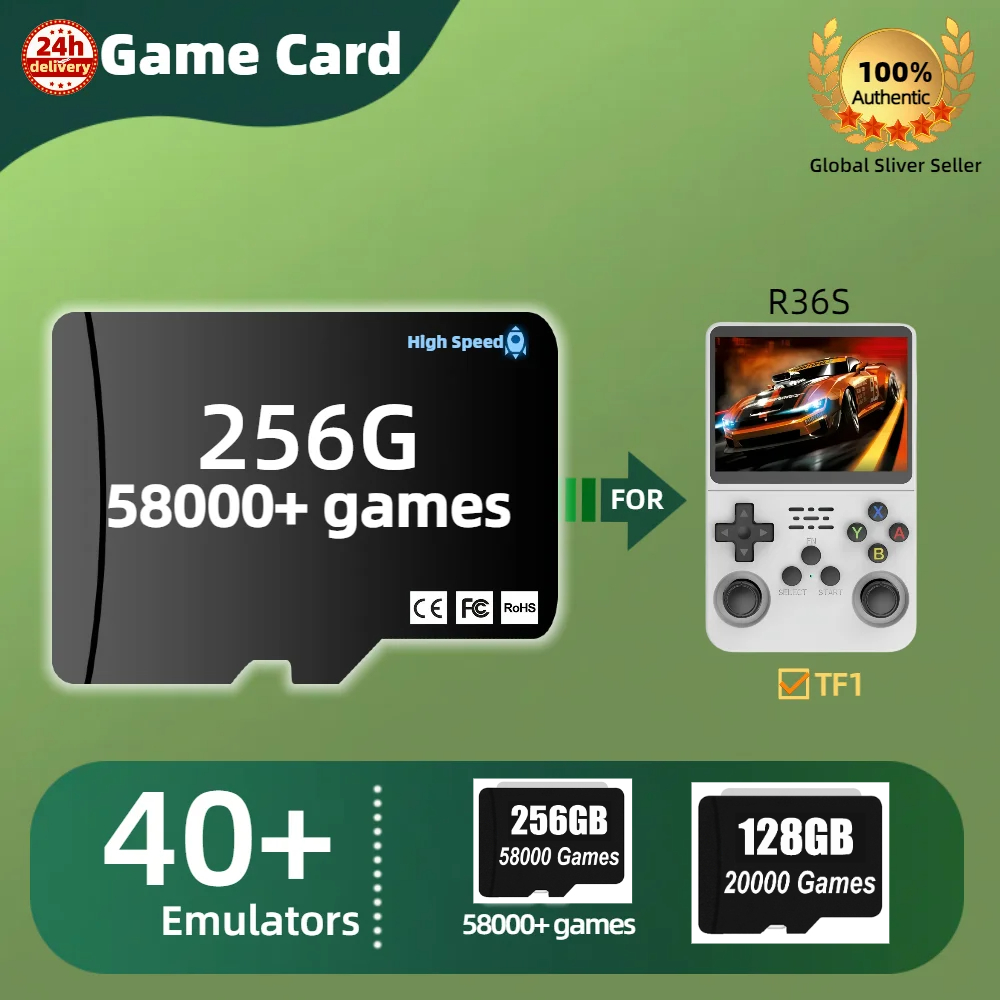 Retro Gaming R36S - TF Game Card voor R36S geheugenkaart