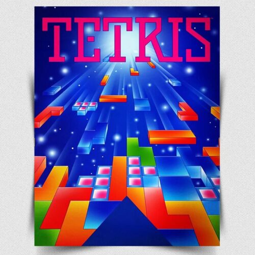 Retro Gaming Room - TETRIS METALEN TEKEN PLAQUE - Retro