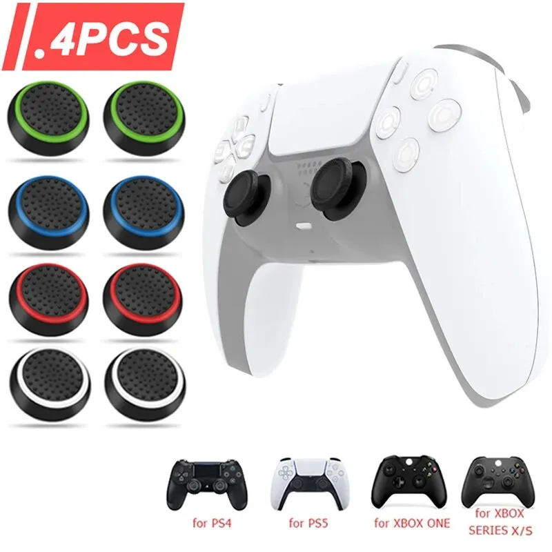 Retro Gaming Xbox One - Nieuwe 4-delige siliconen thumbstick grip caps,