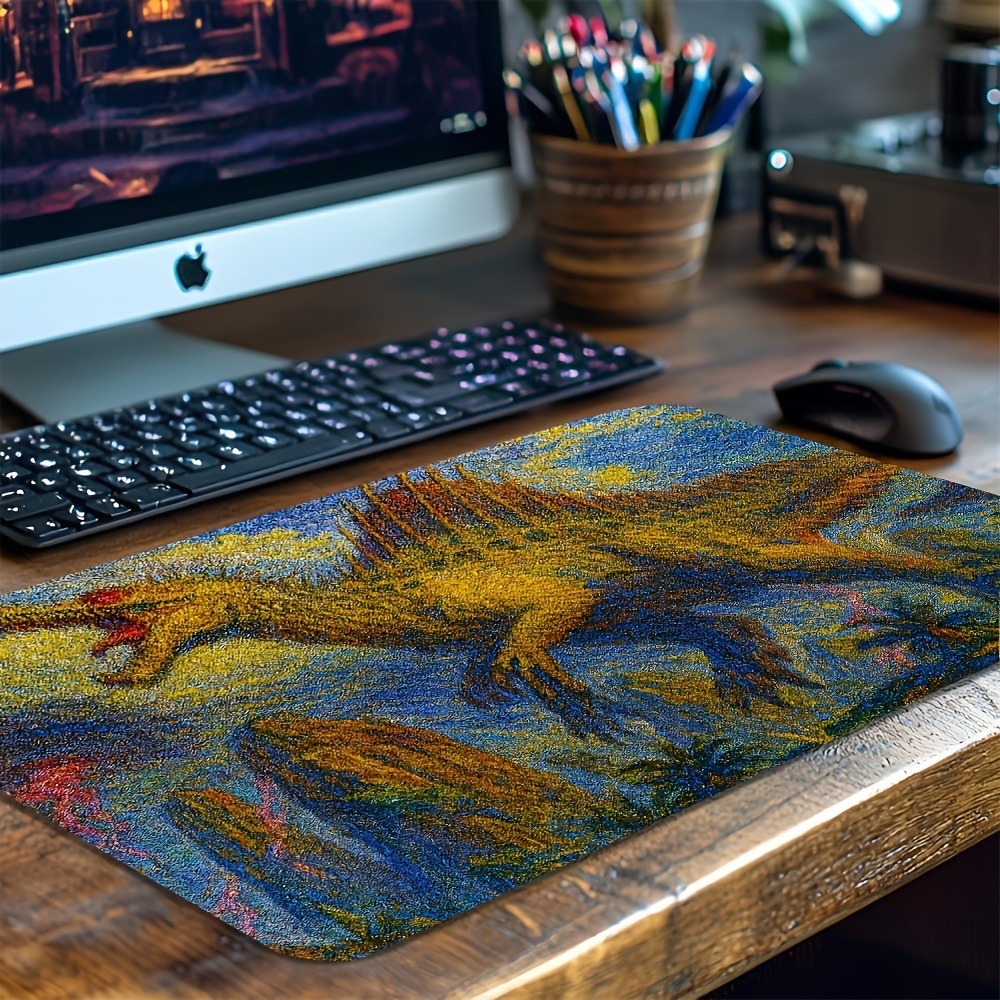 Retro Pc Gaming - Retro Spinosaurus Speelmat Antislip Bureau-onderlegger Uitgebreide