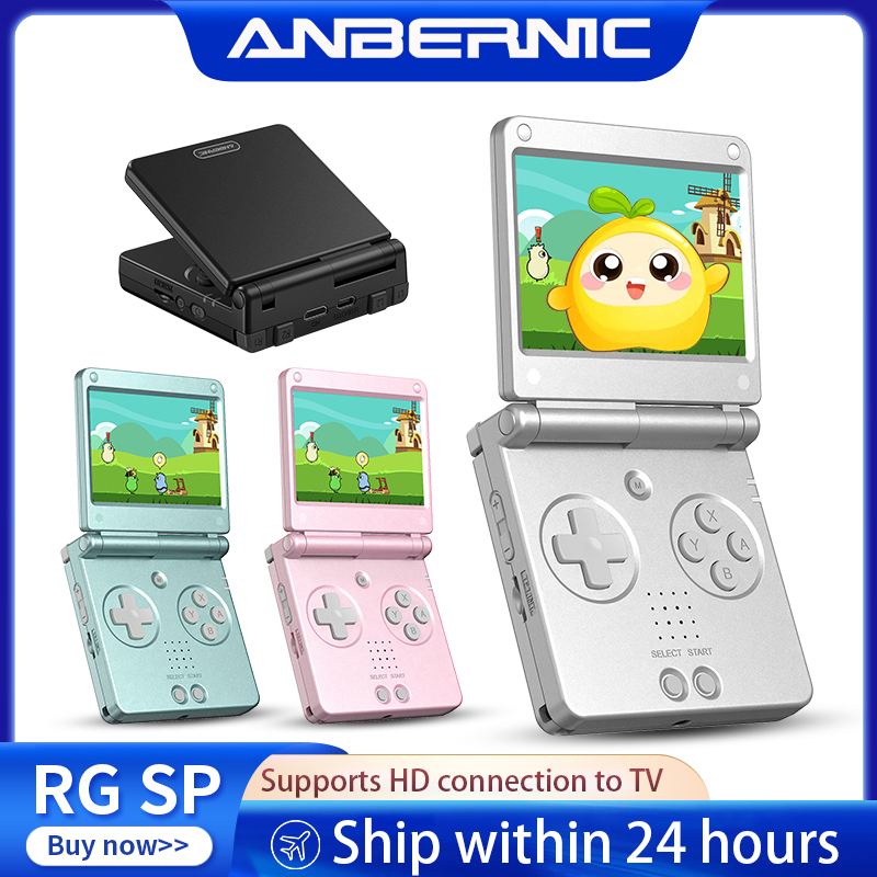 Anbernic RGSP Flip Retro Handh - Retro Gaming Theme recensie en prijs