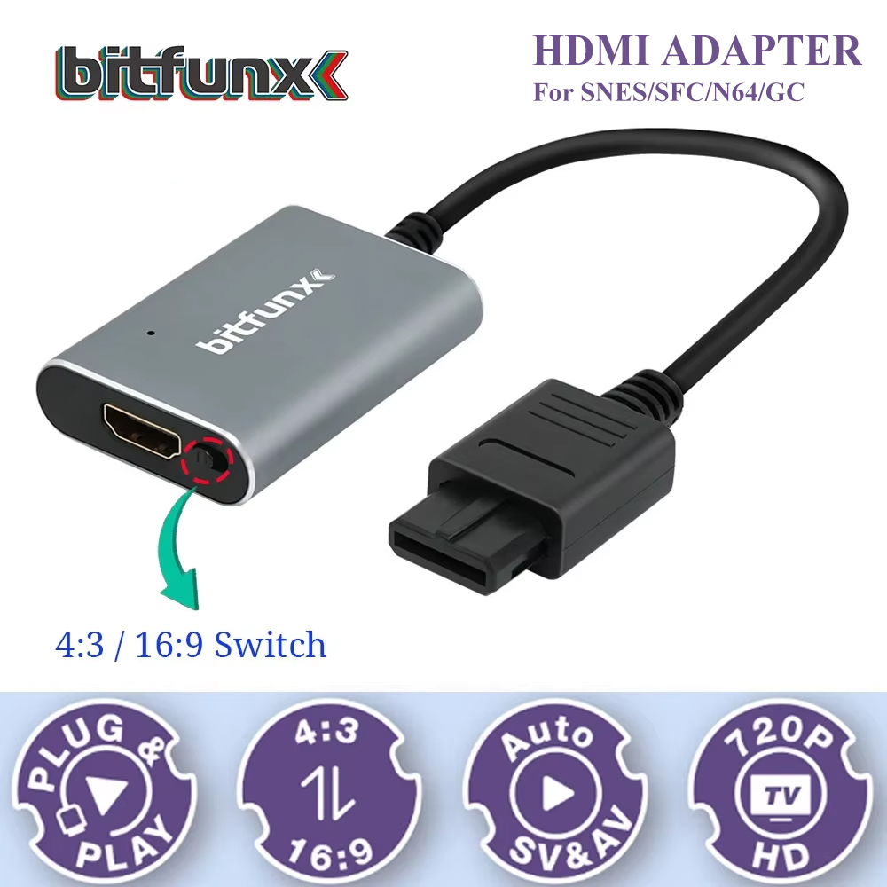 Bitfunx 720P Svideo/AV naar HD - Retro Gaming Room recensie en prijs