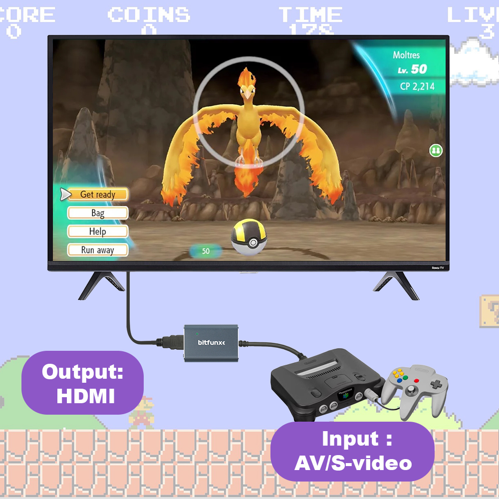Bitfunx 720P Svideo/AV naar HD - Retro Gaming Room recensie en prijs