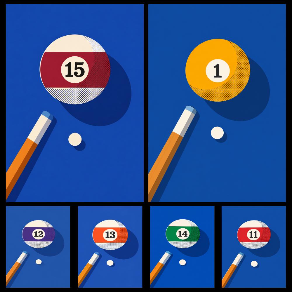 Retro Biljartballen Pop Art Gr - Retro Gaming Life recensie en prijs