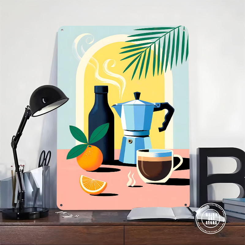 Koffie-stilleven met oranje bl - Retro Gaming Life recensie en prijs